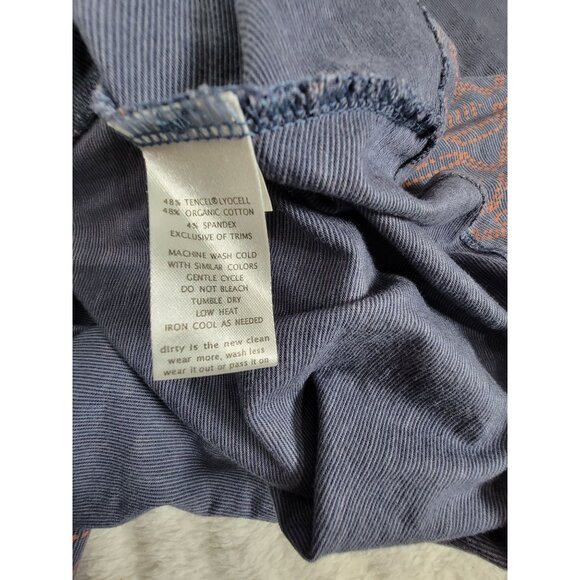 Toad&Co Cue Wrap Cafe Dress Small Elbow Sleeve Organic Cotton Stretch Tie-Waist - Picture 4 of 10